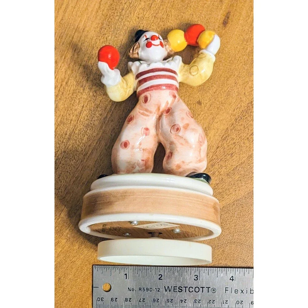 Schmid Be A Clown #377 Porcelain Rotating Music Box Vintage 6